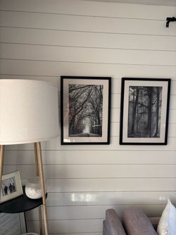 Set of 2 Black & White Framed Prints