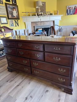 Dresser with mirror