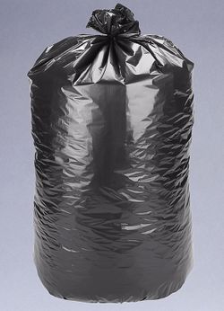 Black trash liner