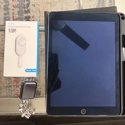 iPad Air 2 + Apple Watch + Portable Watch Charger