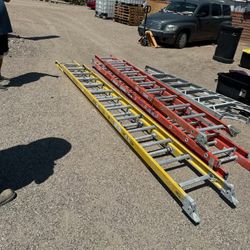 Fiberglass 24 foot ladders $115 apiece really good condition