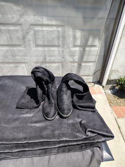 Black Suede over the knees Boots