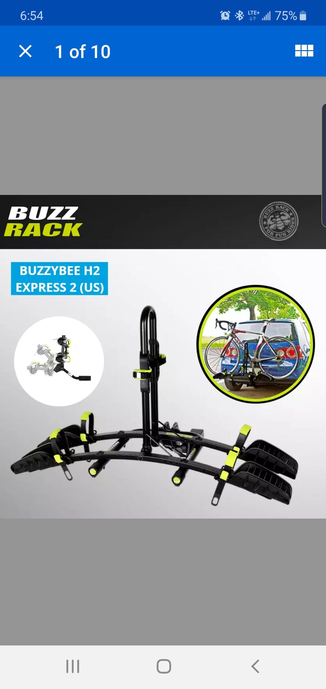 Complete buzz rack h2 2 bike Rack