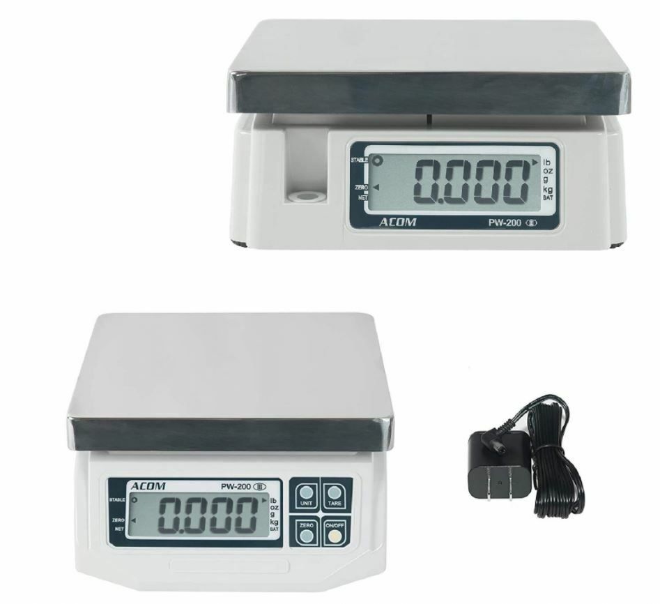 Used: ACOM PW-200 Dual Display 30 Lb. Scale