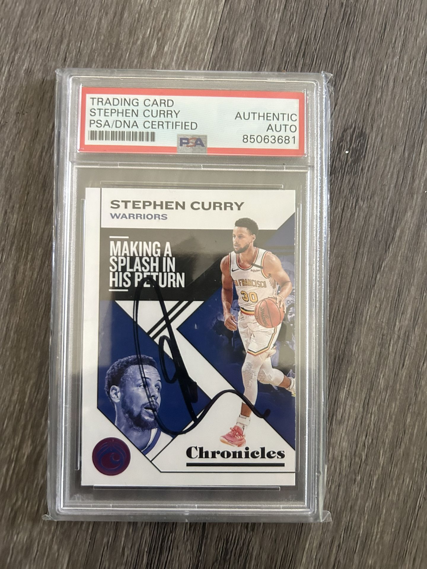Steph Curry Auto Card