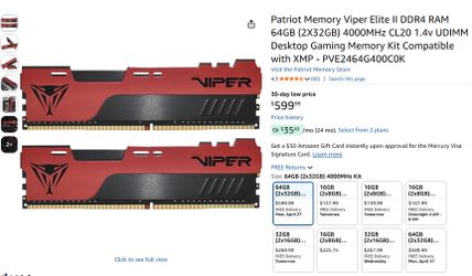 PATRIOT RAM 64GB DDR4
