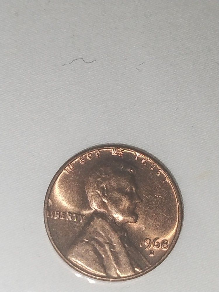 1968 D Penny