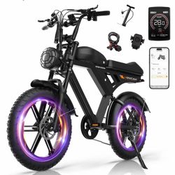 Movcan v30 20 inch fat tire electric 750w motor 28MPH max speed e-bike