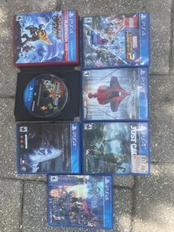 PS4 Games 7 games In total price is for all games