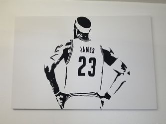 LeBron James canvas painting