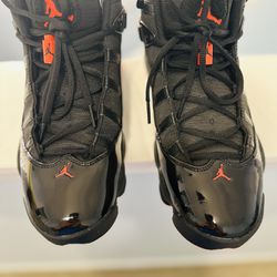 Jordan’s 6 Rings Black Infrared  Size 9
