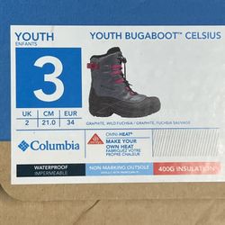 Columbia Girls Winter Boots Youth Size 3 