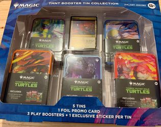 Magic: The Gathering x Teenage Mutant Ninja Turtles Booster Tin Collection — $95