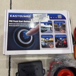 EASYGUARD EC003 Smart Key PKE Passive Keyless Entry Car Alarm System Push Start Button Remote Engine Start Remote Trunk Release DC12V