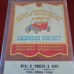 Vintage General Store Advertising 1977 Calendar 