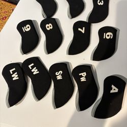 Golf Iron Covers-fits right Or Left Handed Clubs