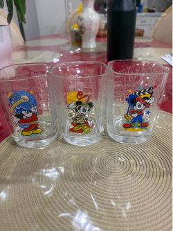 Walt Disney World Celebration McDonalds 2000 Millenium EPCOT Mickey Mouse Glass
