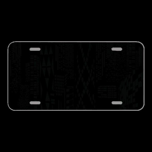 License Plate Novelty Car Front London City District Modern