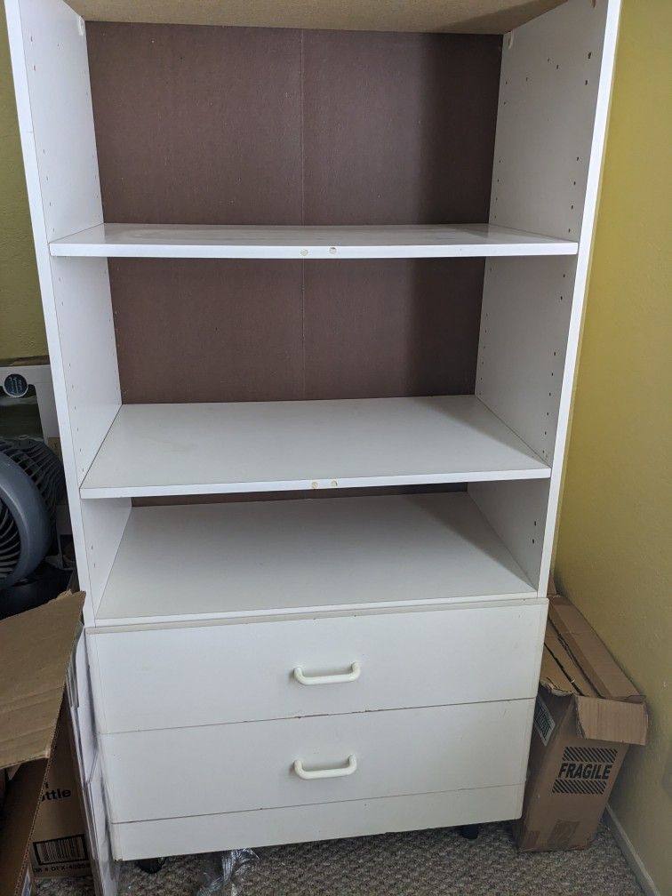 Tall Cabinet With Drawers And Wheels 