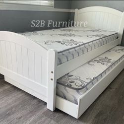 Twintwin Size White Double With Orthopedic Matres!!!!