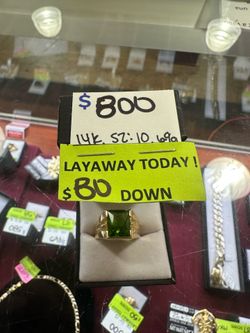 14k birthstone ring for sale!