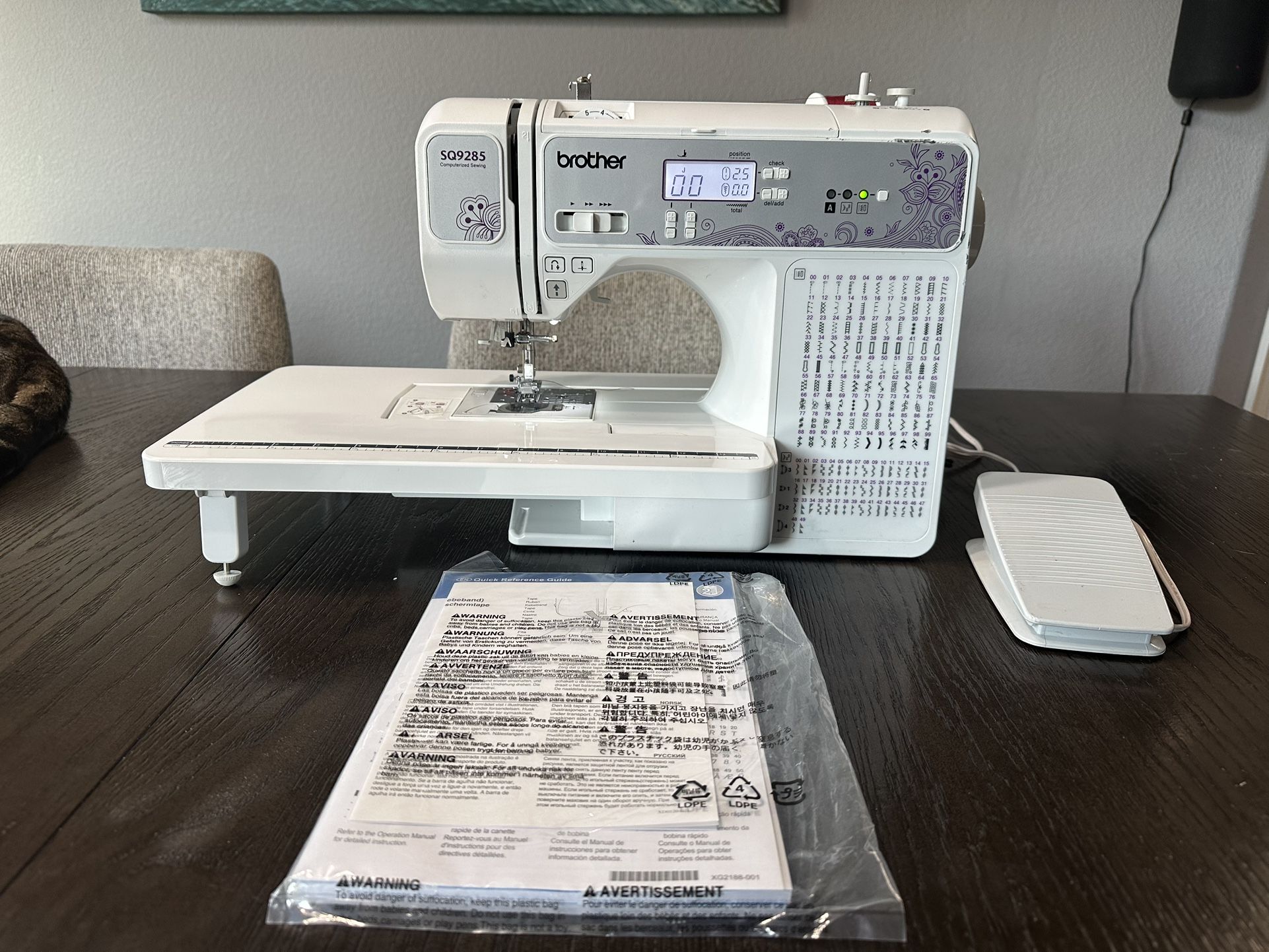 BROTHER COMPUTERIZED SEWING & QUILTING MACHINE - LIKE-NEW CONDITION!! 