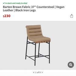 Steve Silver Nicco Eggshell 30 in. Polyester Bar Stool Set of 2