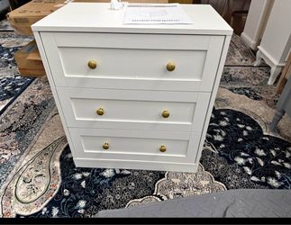 Royalcraft ZBCD004 3-Drawer White Dresser