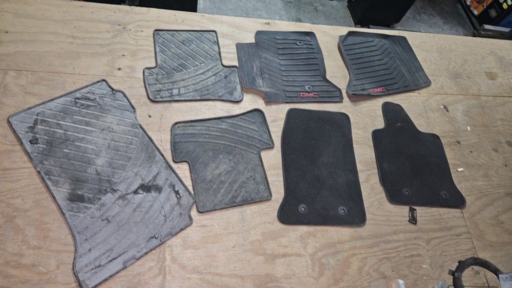 Eight Different All-weather Car Mats GMC Mercedes