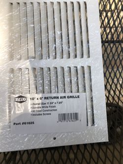 EZ-FLO 10”x6” return air grille