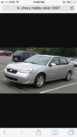 Chevy malibu 2007 silver