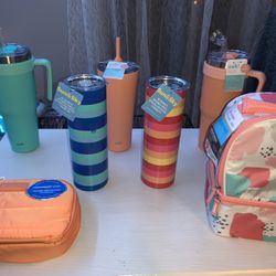 BRAND NEW Zak Tumblers & Lunch Bags 