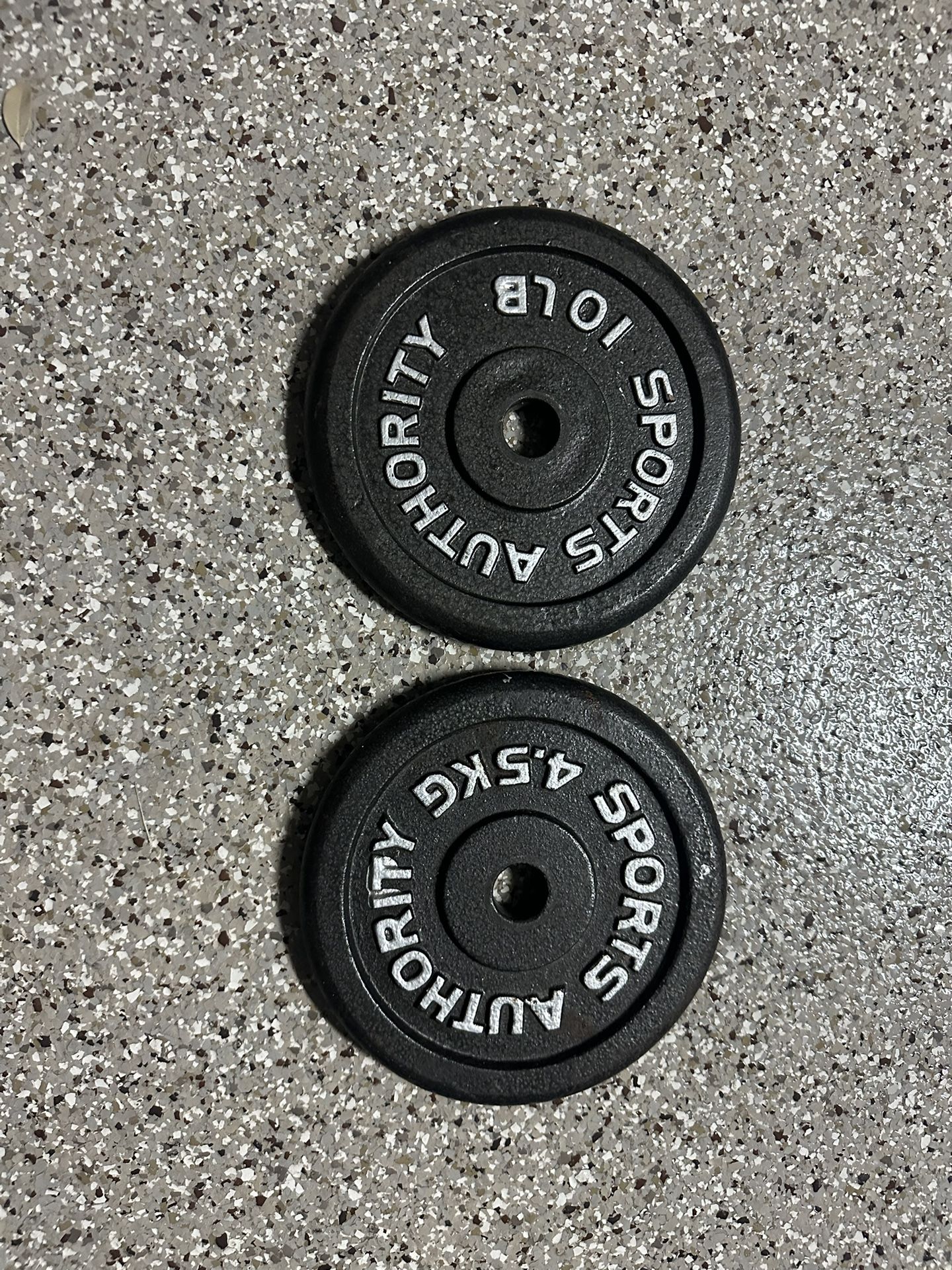 Sports Authority Pair Of 10 LB Weight Plates