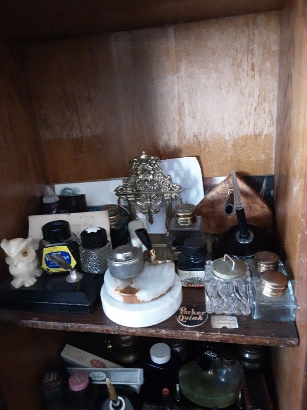 Vintage And Antique Pen Holders And Ink Wells