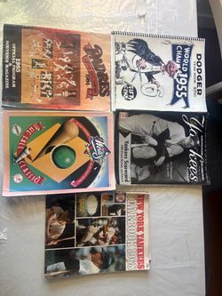Vintage MLB Baseball Programs & Yearbooks Lot of 5