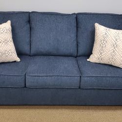 Blue Queen Sleeper Sofa