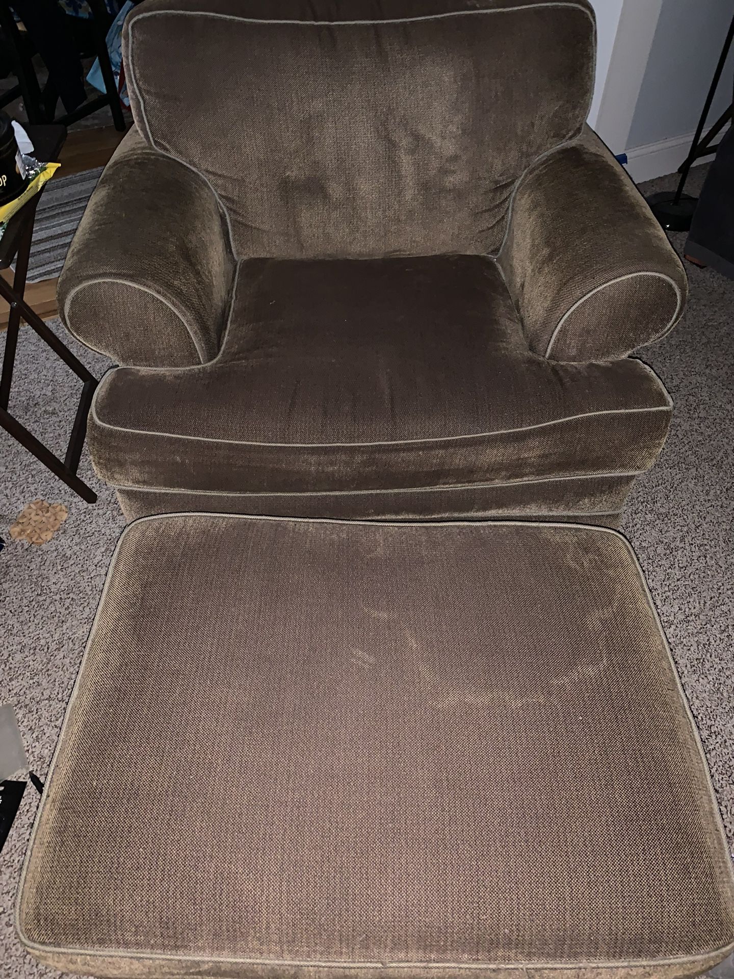 $25 Arm Chair & Ottoman