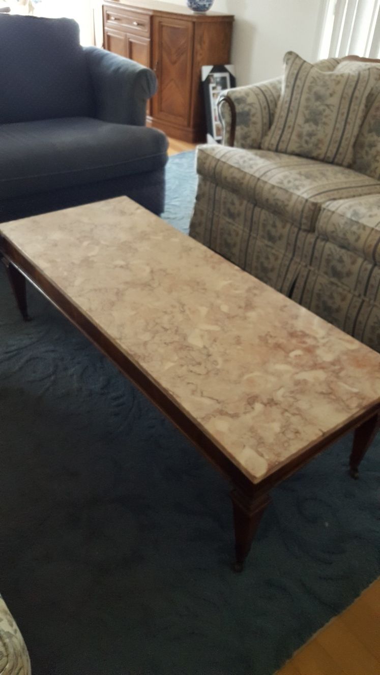 Marble coffee table