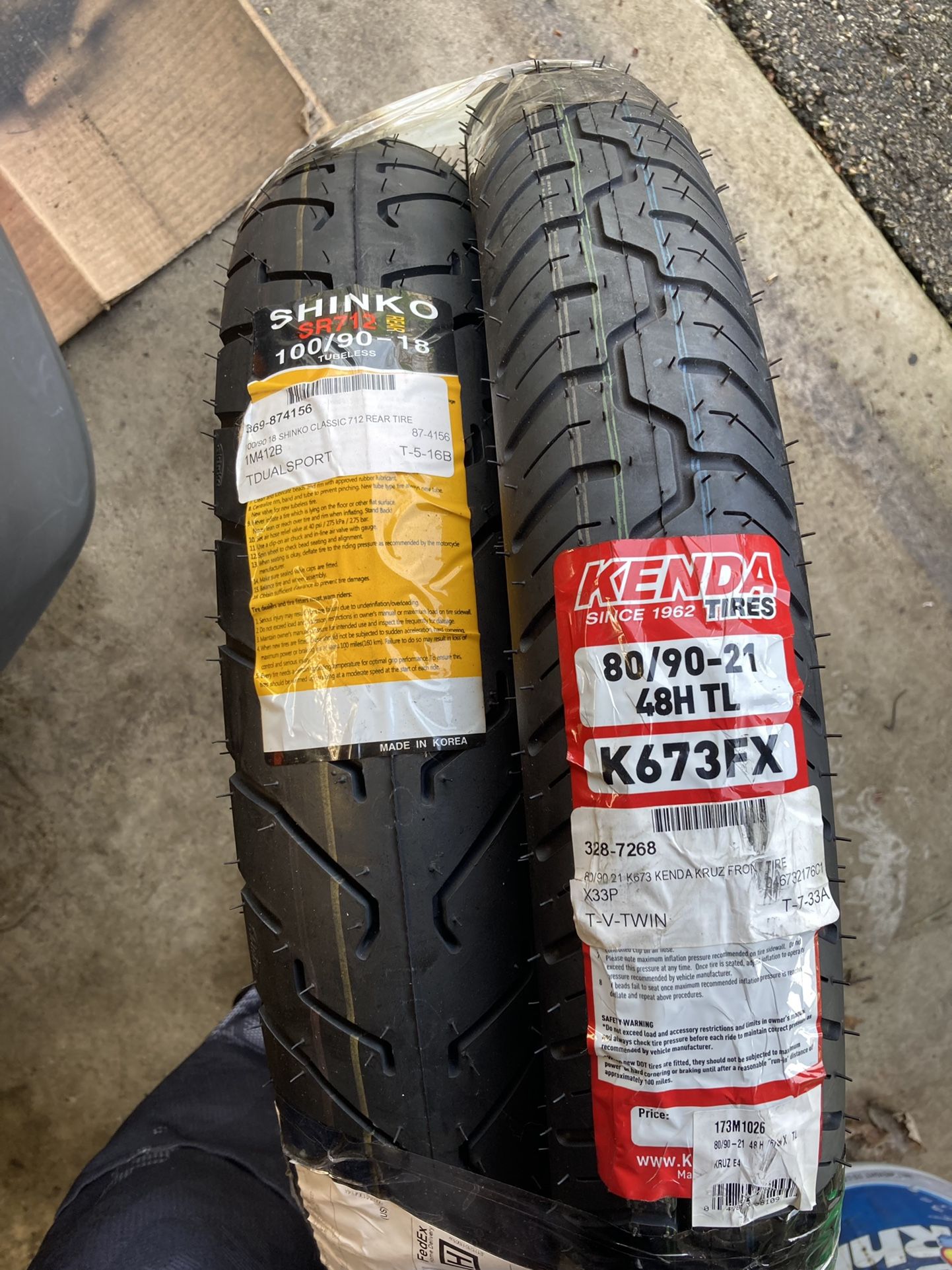 Dual sport Supermoto Dirt Bike Street Tires