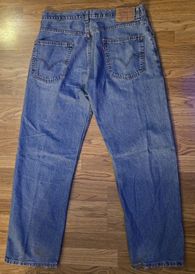 Levi's Vintage 569 Washed Men"s Blue Jeans 34x32