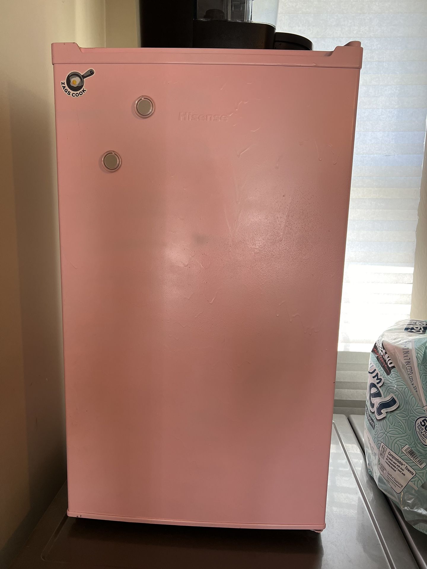 Pink Mini fridge 
