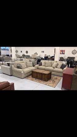 Brand new Sofa and Loveseat with Anti-Sag Pocketed Coil Cushions