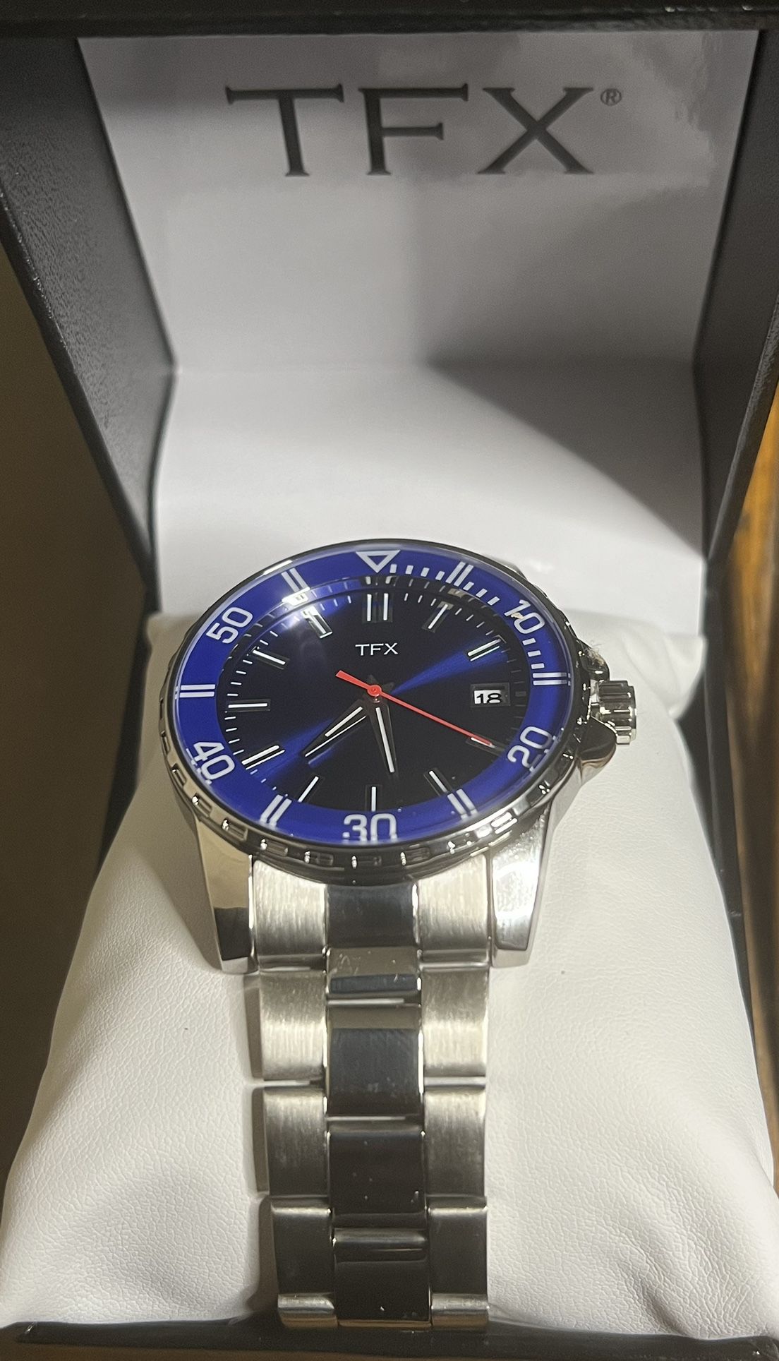 Bulova Men's TFX Collection Blue Dial Sport Bracelet Watch