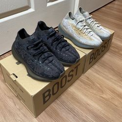 Adidas Yeezy Boost 380 “Pepper And Onyx” Sneaker Bundle Men’s Size 6 Women’s Size 7.5