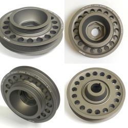 VMS Light Weight Aluminum Crank Crankshaft Pulley 1993 to 2001 Honda Prelude H22 VTEC