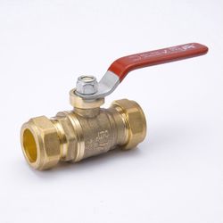 Brand New Brass Compression Ball Valve 1", Full Port Flow By Proline
