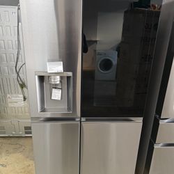 LG side by side insta view refrigerator
