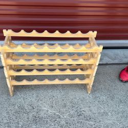 Wood Wine Rack  28 Bottle  Measure 28”X18”x12”