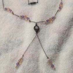 beaded lariat necklace 