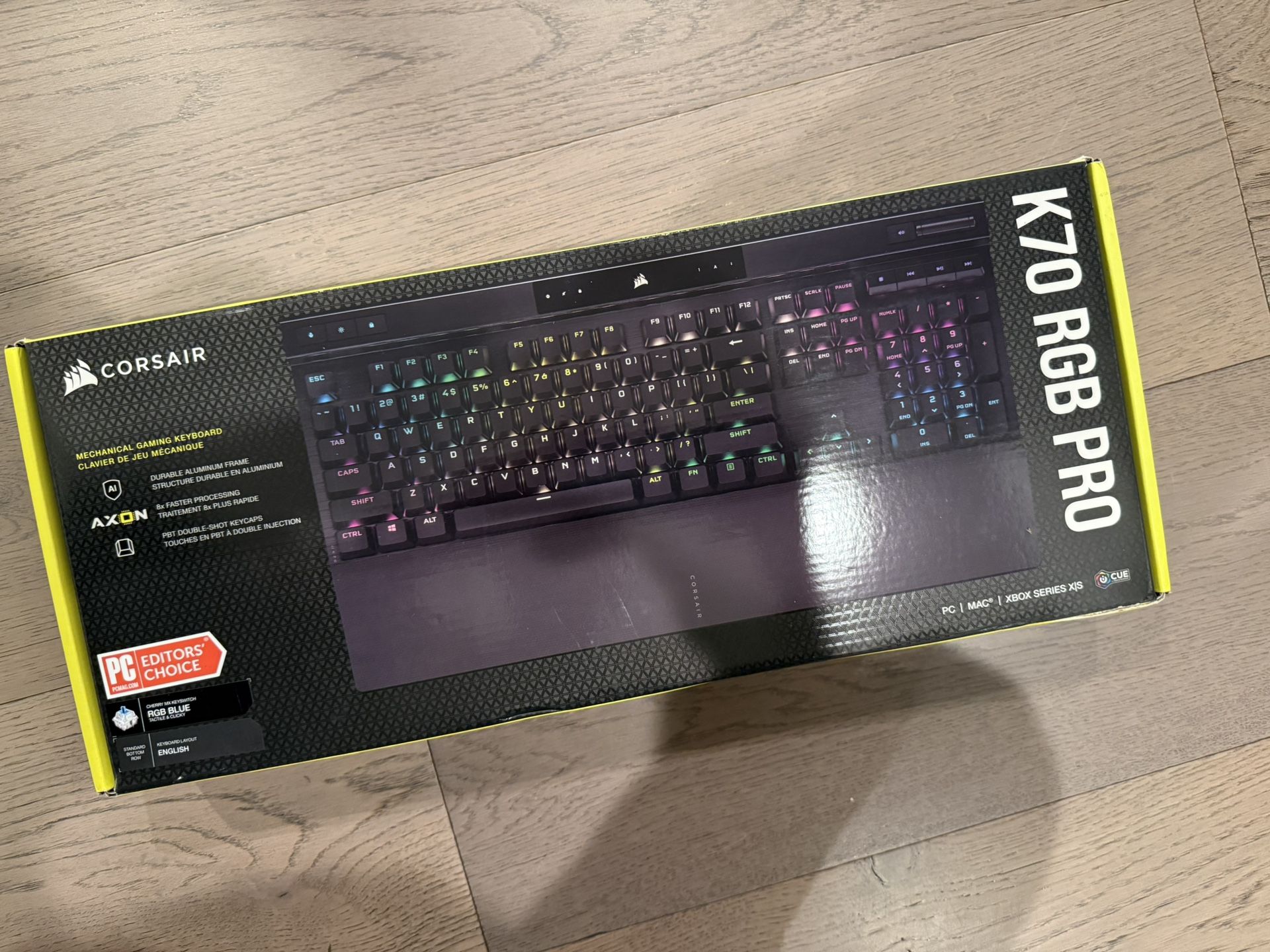 Corsair K70 RGB PRO Mechanical Keyboard For Mac And PC, Aluminum Gaming Super Fast Tactil Feeling